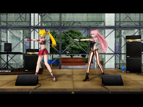 【MMD】 ようかい体操第一【亞北ネル：チア／巡音ルカ：サーカス】