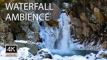 Ambient Waterfall - Rest and Relaxation Video - Bash Bish Falls, Massachusetts - 1 Hour - 4K UHD
