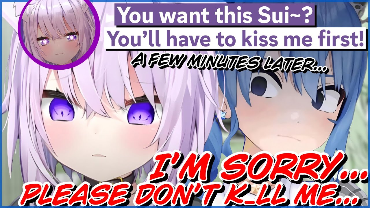 Okayu risked her life for this kiss from Suisei