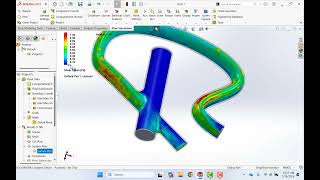 Analyze results from SOLIDWORKS 2025 flow simulation of pipes / arteries.
