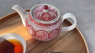 九谷(赤絵)シリーズ/赤絵金彩鳳凰紋 食器 和食器 お祝い 急須 湯呑