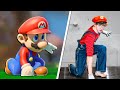 We tried super mario stunts in real life  challenge