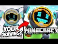 Turning your drawings into minecraft mobs