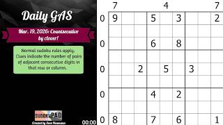 Daily Sudoku - 19 March 2026 screenshot 5