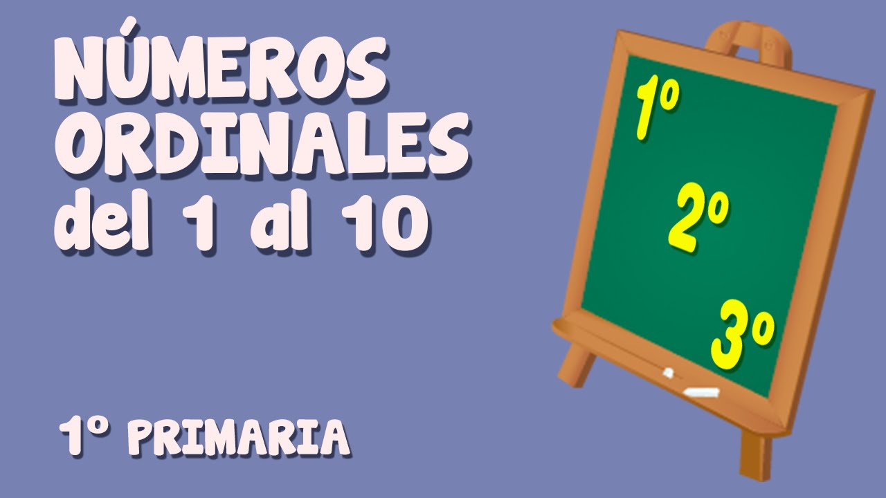 Exercicios De Numeros Ordinales