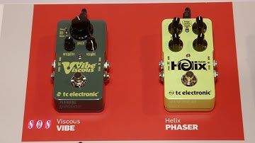TC Electronic - Viscous Vibe & Helix Phaser Stereo Guitar Effects Pedals - NAMM 2015