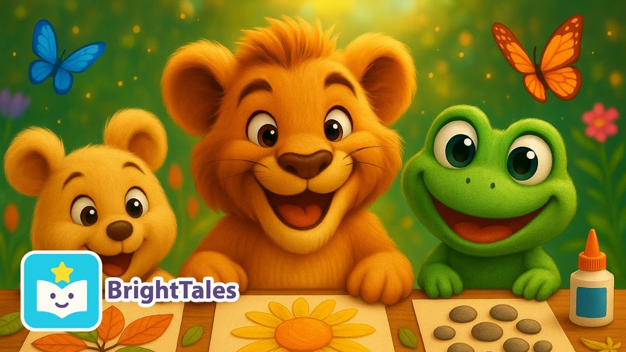 Three Little Artists: Nature's Palette 🎨🌼 | Musical Adventure Song by BrightTales
