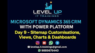 Day 9 - Sitemap Customization, Views, Charts & Dashboards in CRM