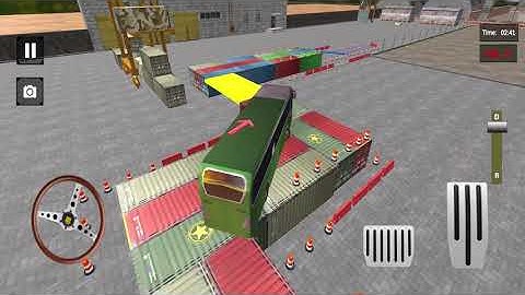 Modern Army Bus Parking Driving Simulator Game 2021-Gameplay Walkthrough Part 1 (Android, iOS)