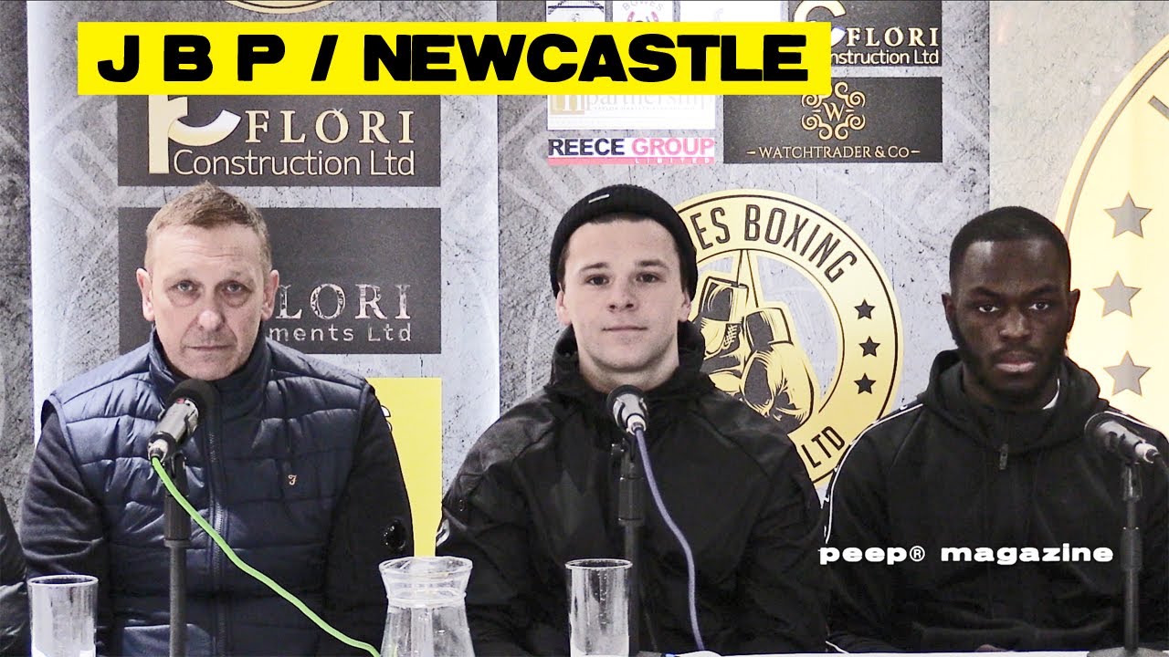 peep® Jobes Boxing Promotions with Phil Jeffries present Official Press Conference Newcastle Juniors