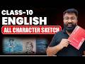 CBSE Class 10 English First Flight All Important Character Sketch in one shot🔥|Board 2026|Gautam Sir
