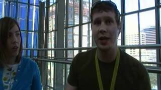 SXSWi Andrew Murphy and Beth Cieslik Demo i nigma Phone app - Wendy Meadley