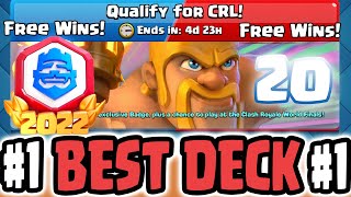 CRL 20 WIN CHALLENGE BEST DECK CLASH ROYALE