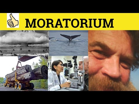 🔵 Moratorium - Moratorium Meaning - Moratorium Examples - Legal English