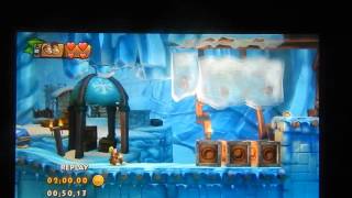 Donkey Kong Country Tropical Freeze - Shiny Gold Medal, 6-B Icicle Arsenal