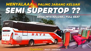 PALING JARANG KELUAR - SEMI SUPER TOP ?? Bus Legend PO RAYA Bis Malam Solo Jakarta Executive 24