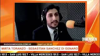 Ciudad de SAN LUIS: Mirta Toranzo Pedernera y Sebastián Sánchez Di Gennaro, Candidatos a Concejales