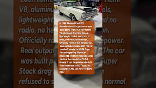 Plymouth Hid a Hemi in This Boring Belvedere #shorts #automobile #cars