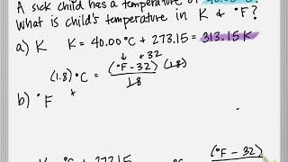 Example 1.2 Converting between Temperature Scales