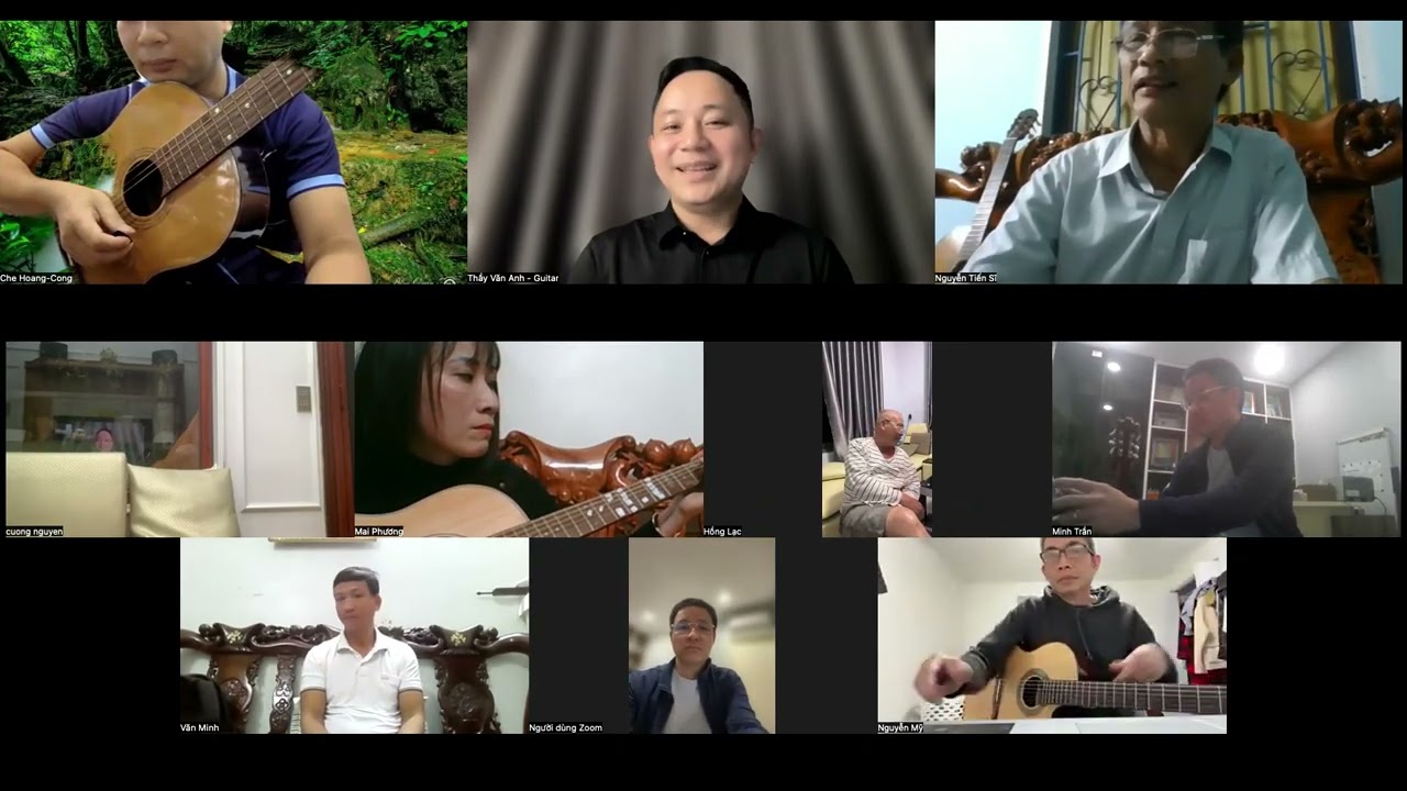 Tổng kết lớp guitar tỉa nốt khoá 1 - Sau 4 tháng tập luyện (GL1 - Trình độ 2) | Thầy Văn Anh