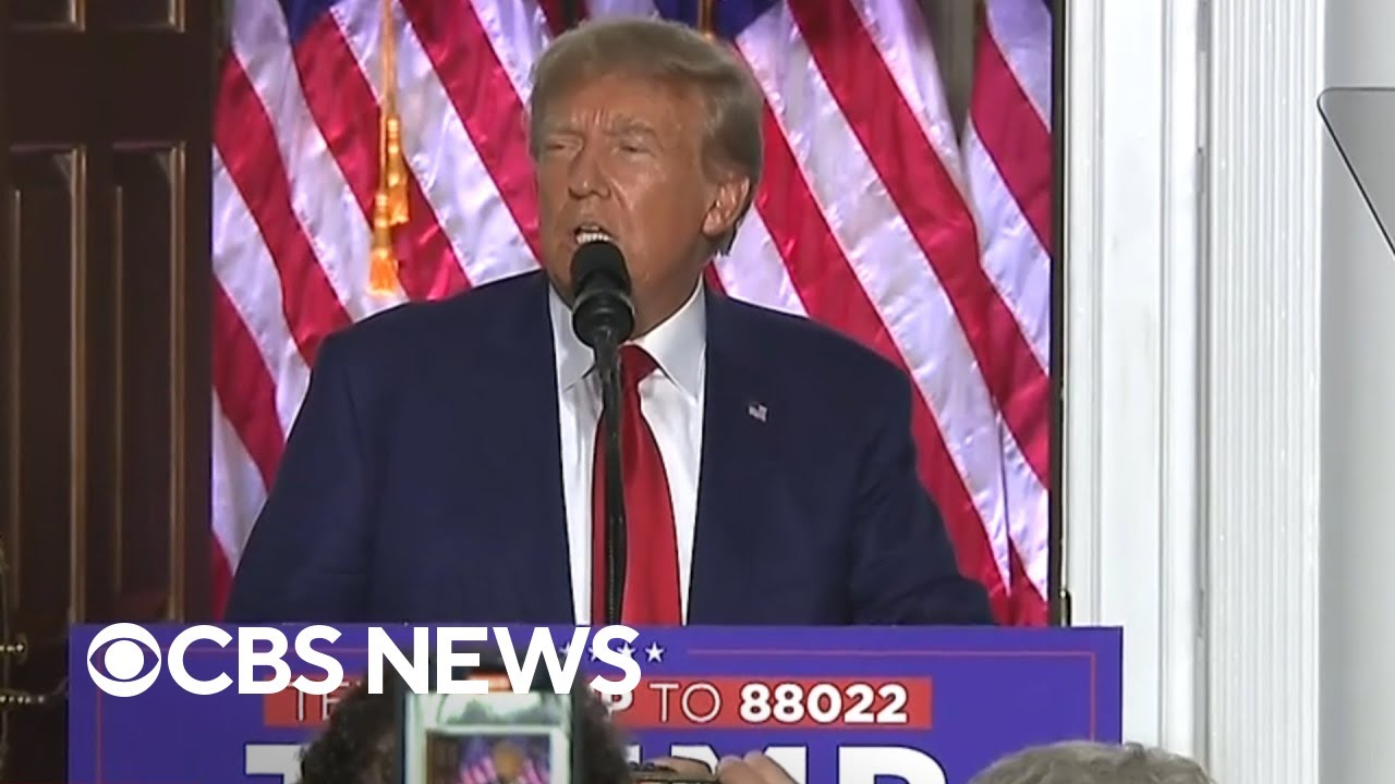 Trump makes first public remarks since federal arraignment