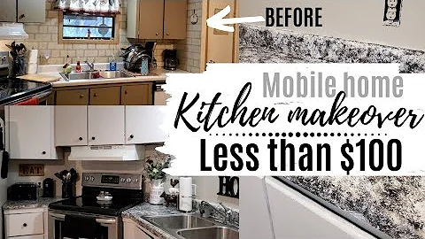 Kitchen makeover on a budget | Less than $100 mobi...