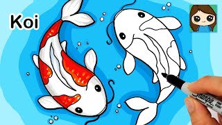 How To Draw A Koi Fish How To Draw A Koi Fish
