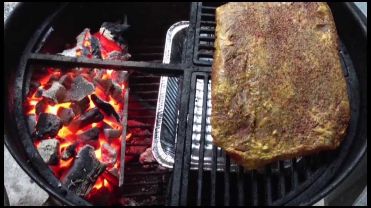 mineral brud skandaløse Smoked Brisket - Another method on the Weber Kettle - YouTube