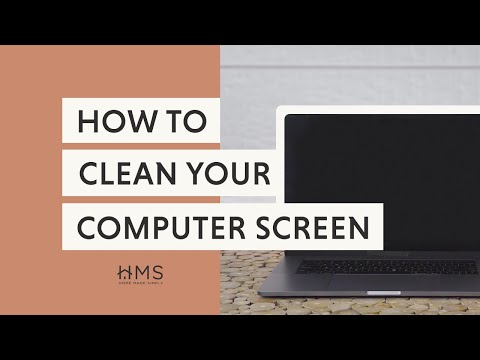 HOW TO CLEAN A COMPUTER SCREEN