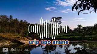 Lagu Campursari urip opo anane manthous(cover)#audiojernih #ceksound