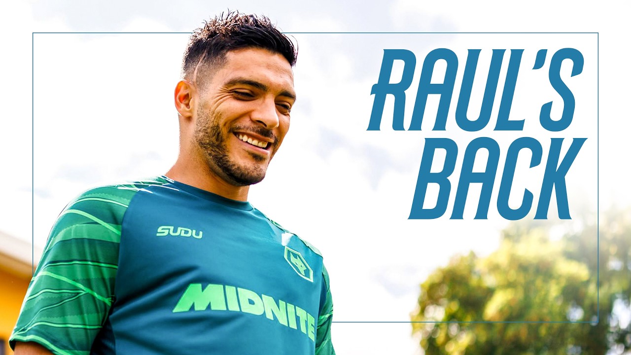 Raul Jimenez's first day and training back at Wolves!