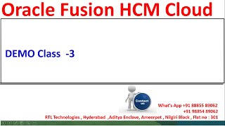 Oracle Fusion Cloud Training | HCM | Enterprise Structure | ESC Configuration | Placement