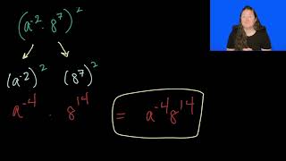 Powers of products & quotients (integer exponents) (ASL)