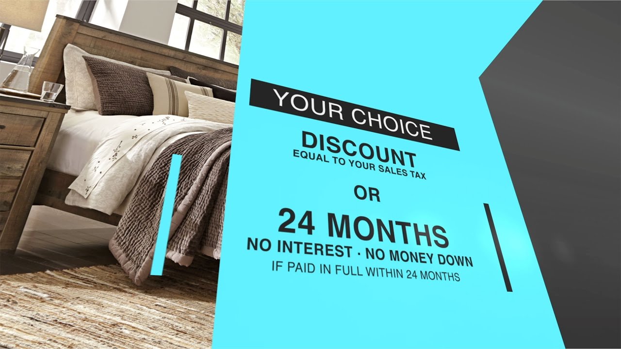Your Choice—Tax Free OR 24 Months (678) 2551000 Woodstock Furniture & Mattress Outlet YouTube