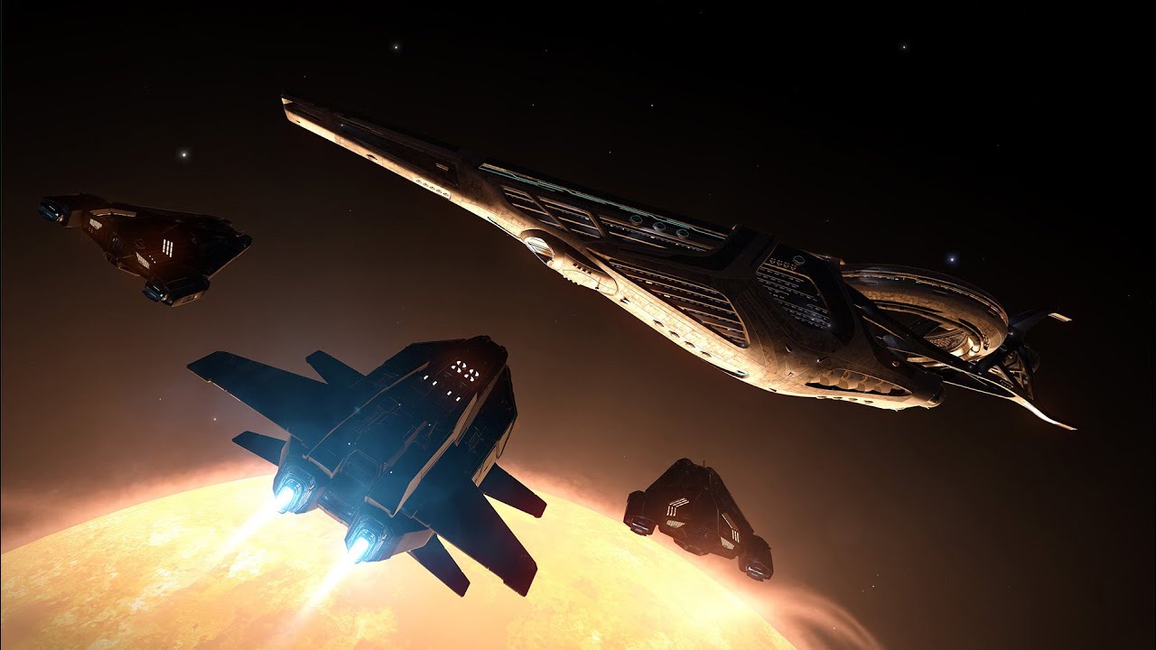 Elite Dangerous Capital Ships Warp In YouTube