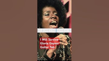 Thumbnail of I Will Survive - Gloria Gaynor (Guitar Tab) #shorts #viral #music #song #cover #guitar #trending