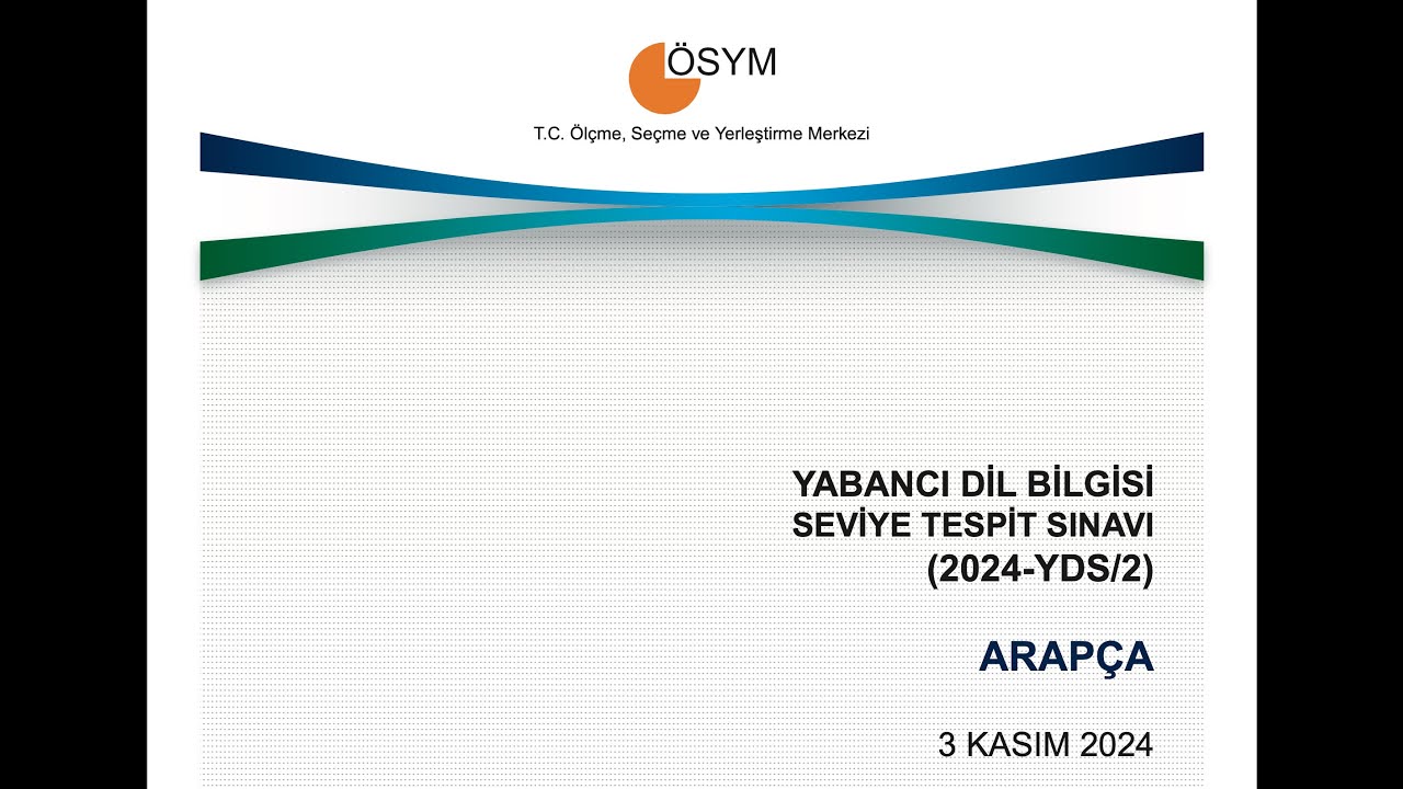 2024-YDS/2 Arapça Soruları Çözümleri; 76-80. Sorular