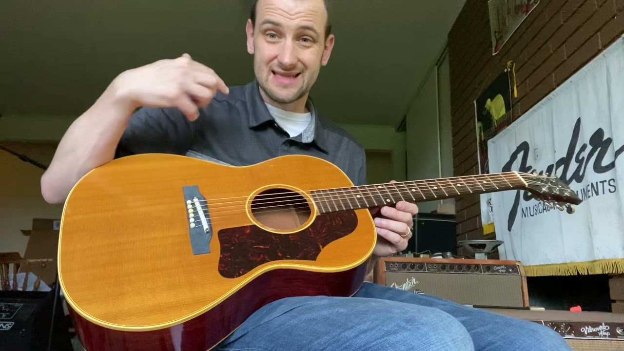 1963 Gibson B-25 Acoustic Guitar - YouTube