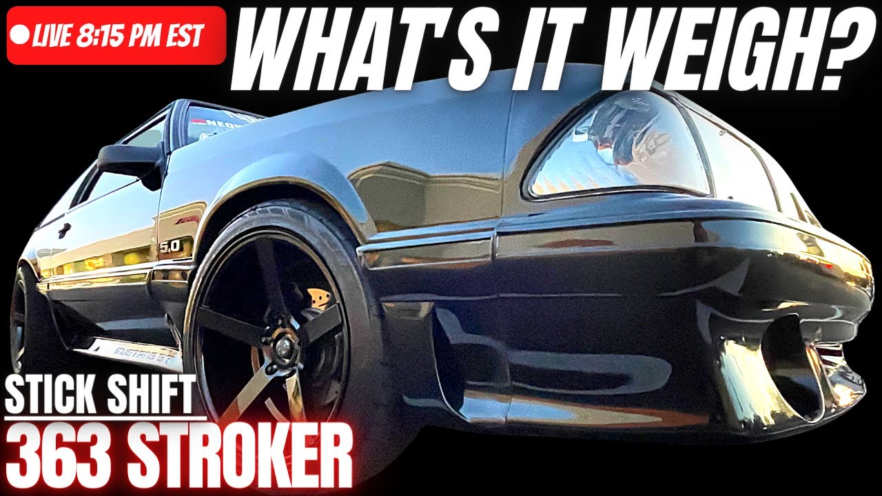 We Weigh Our TURBO Foxbody Mustang LIVE How Much You Think? YouTube