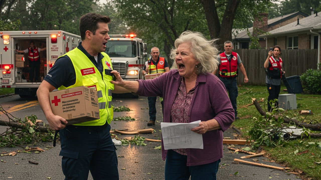 HOA Karen Turned Away Disaster Volunteers, 4 Minutes Later I Brought a Convoy of Red Cross Trucks