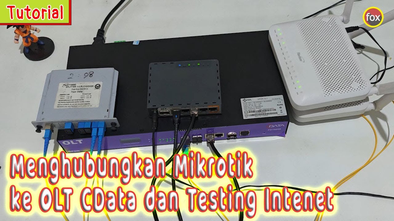 Begini Cara Menghubungkan dari Mikorotik ke OLT dan Tes Jaringan Internet  - Test OLT GPON CData