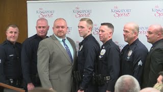 Kingsport police who survived shootout honored as heroes
