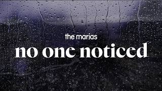 the marías - no one noticed (lyrics)
subscribe for more sad songs 💙 https://www.youtube.com/@deepblueofficial?sub_confirmation=1
the marías - no one noticed (lyrics):
Maybe I
Lost my mind
No one noticed
No one noticed
Its getting old (Id kinda like it if youd call me)
All alone (cause Im so over bein lonely)
May have lost it (I need a virtual connection)
I have lost it (be my video obsession)
No one tried
To read my eyes
No one but you
Wish it werent true
Maybe I (Id kinda like it if youd call me)
Its not right (cause Im so over being lonely)
Make you mine (I need a virtual connection)
Take our time (be my video obsession)
Come on, dont leave me it cant be that easy, babe
If you believe me I guess Ill get on a plane
Fly to your city excited to see your face
Hold me, console me and then Ill leave without a trace
Come on, dont leave me it cant be that easy, babe
If you believe me I guess Ill get on a plane
Fly to your city excited to see your face
Hold me, console me, then Ill leave without a trace
Come on, dont leave me it cant be that easy, babe
If you believe me I guess Ill get on a plane
Fly to your city excited to see your face
Hold me, console me and then Ill leave without a trace (maybe I)
Come on, dont leave me it cant be that easy, babe (its not right)
If you believe me I guess Ill get on a plane (make you mine)
Fly to your city excited to see your face (take our time)
Hold me, console me and then Ill leave without a trace
#themarias #noonenoticed #lyrics the marías - no one noticed (lyrics)