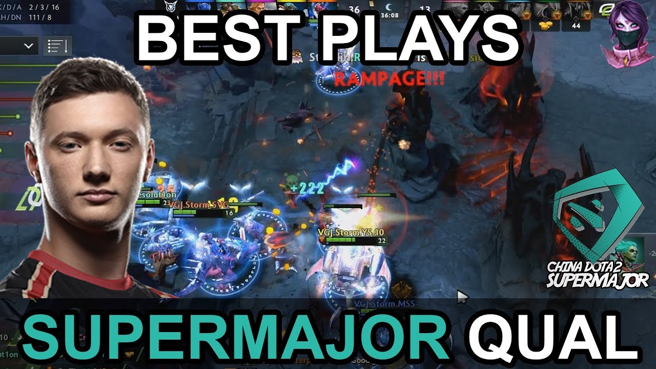 China Dota2 Supermajor BEST PLAYS QUAL Highlights by Time 2 Dota 