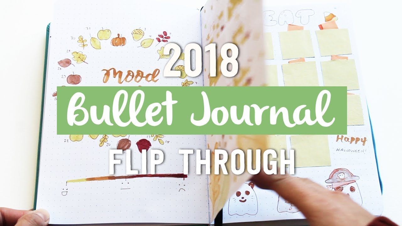 2018 Bullet Journal Flip Through Stationery Island YouTube