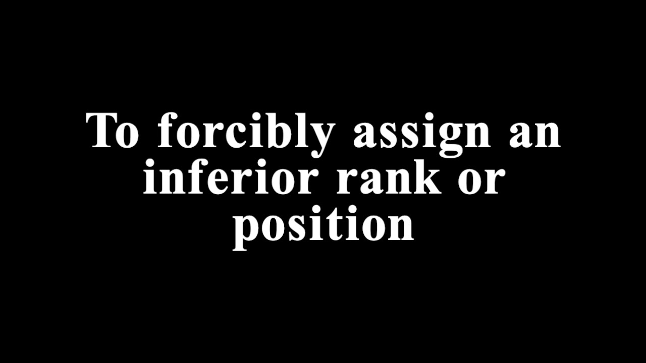 RELEGATE - Meaning with Visual