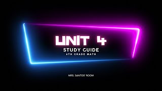 Unit 4 Study Guide