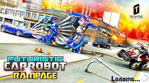 Futuristic Car Robot Rampage (Tapinator,Inc) Android Gameplay #2