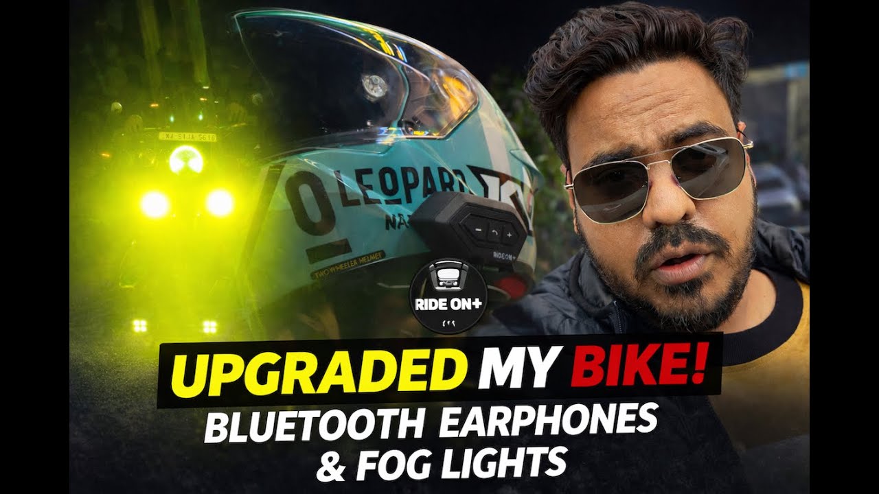 Bike Upgrade Karwa Li 🔥 | With Ride On+ & HJC Fog Lights 😎 - YouTube