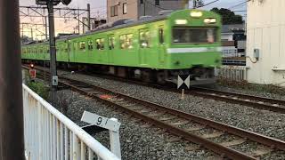 【JR西日本】奈良線 103系NS409編成 普通奈良行き　黄檗到着